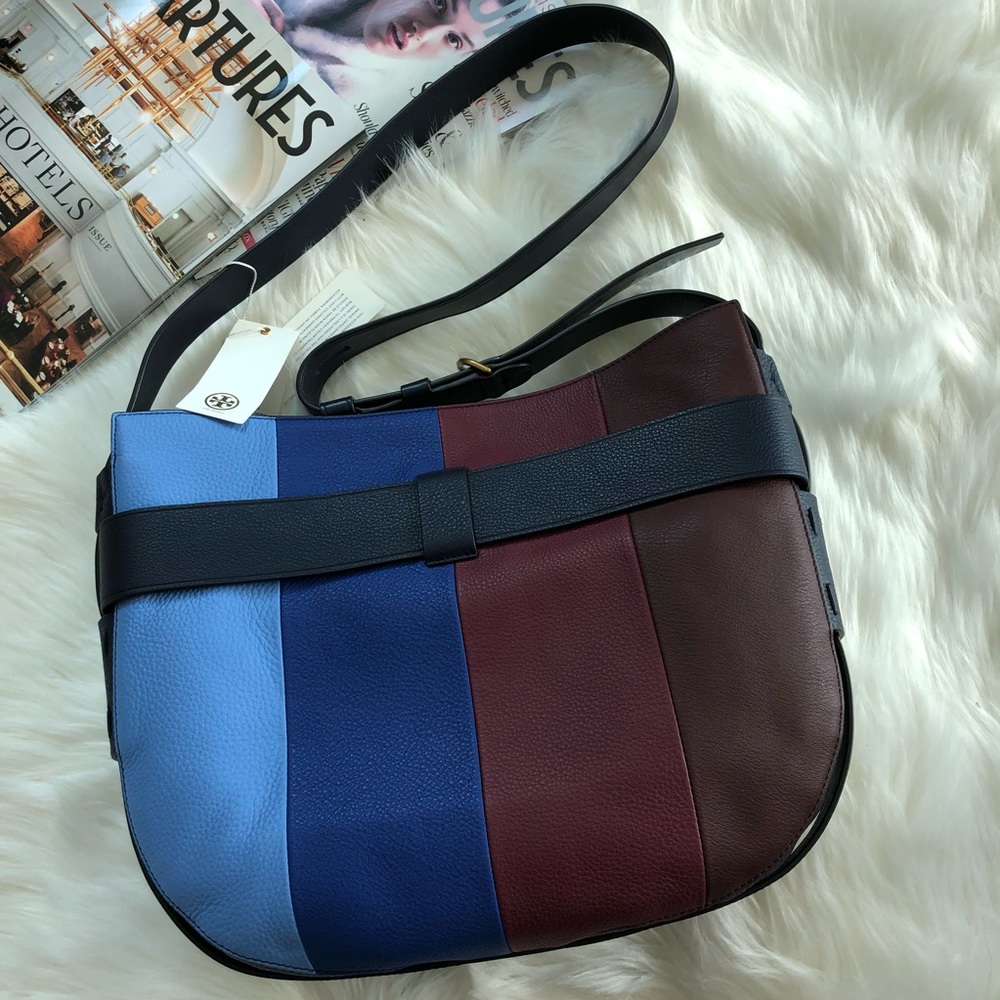 TORY BURCH Gemini Link Belted Striped Hobo - Picture 5 of 8